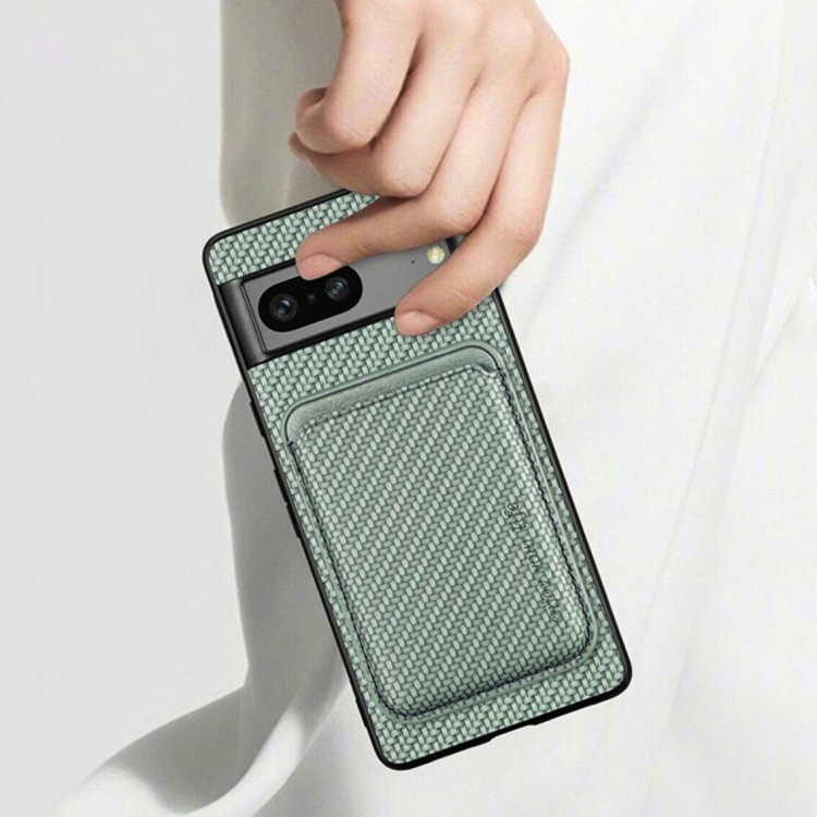 Чехол с магнитным держателем карт для Google Pixel 7 (зеленый)