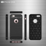 Чехол-накладка Carbon Fibre для iPhone 5 / 5S / SE (серый)