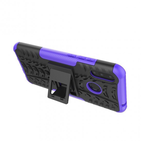 Чехол Hybrid Armor для Huawei Nova 3i / P Smart+ (Plus) (черный + фиолетовый) Чехол Hybrid Armor для Huawei Nova 3i / P Smart+ (Plus) (черный + фиолетовый)