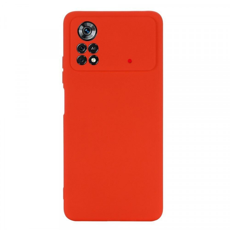 Силиконовый чехол Mobile Shell для Xiaomi Poco X4 Pro 5G (красный)