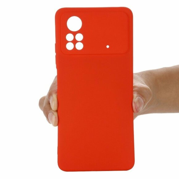 Силиконовый чехол Mobile Shell для Xiaomi Poco X4 Pro 5G (красный) Силиконовый чехол Mobile Shell для Xiaomi Poco X4 Pro 5G (красный)