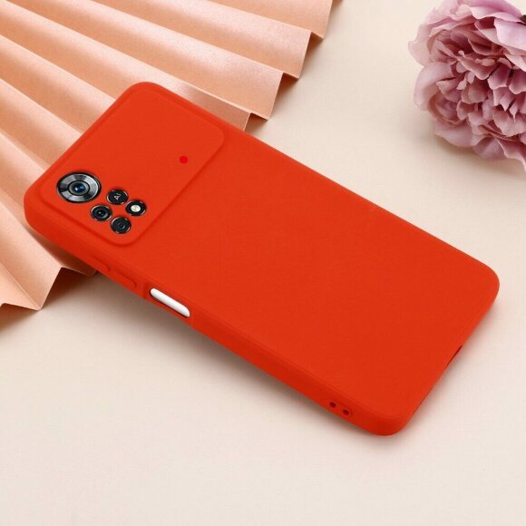 Силиконовый чехол Mobile Shell для Xiaomi Poco X4 Pro 5G (красный) Силиконовый чехол Mobile Shell для Xiaomi Poco X4 Pro 5G (красный)
