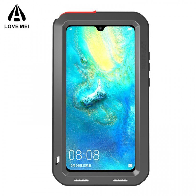 Гибридный чехол LOVE MEI для Huawei Mate 20 (черный)
