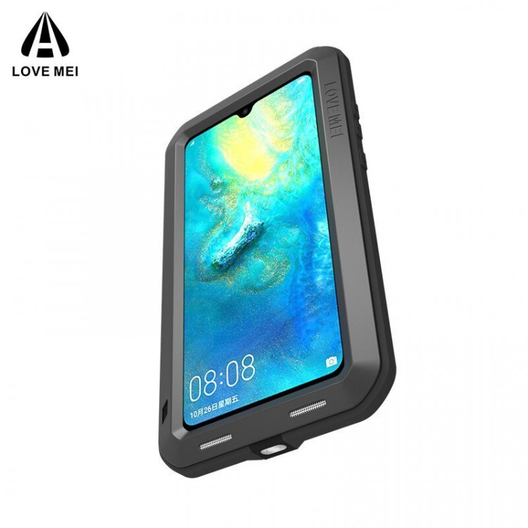 Гибридный чехол LOVE MEI для Huawei Mate 20 (черный)