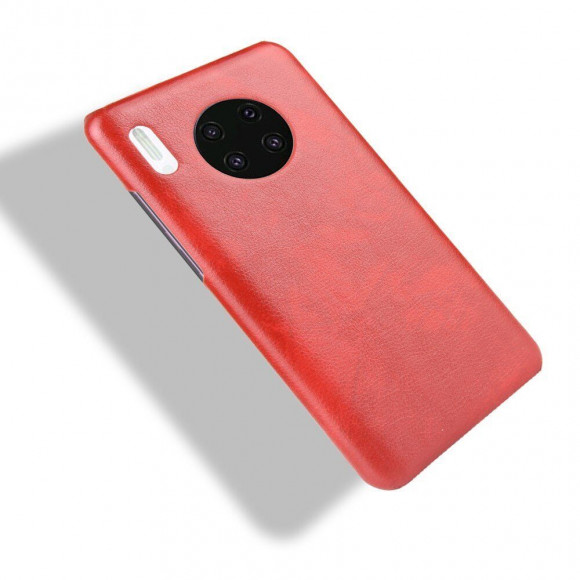 Кожаная накладка-чехол для Huawei Mate 30 (красный)
