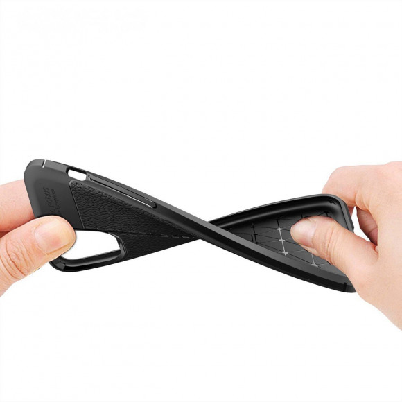 Чехол-накладка Litchi Grain для iPhone 11 Pro (красный)