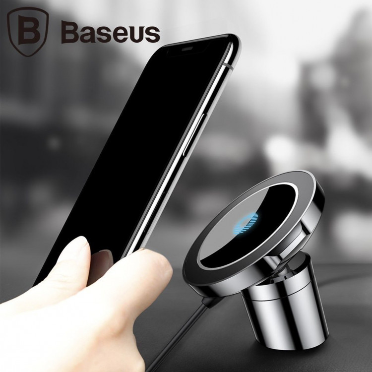 Магнитный автодержатель с беспроводной зарядкой Baseus Car Mount Wireless Charger