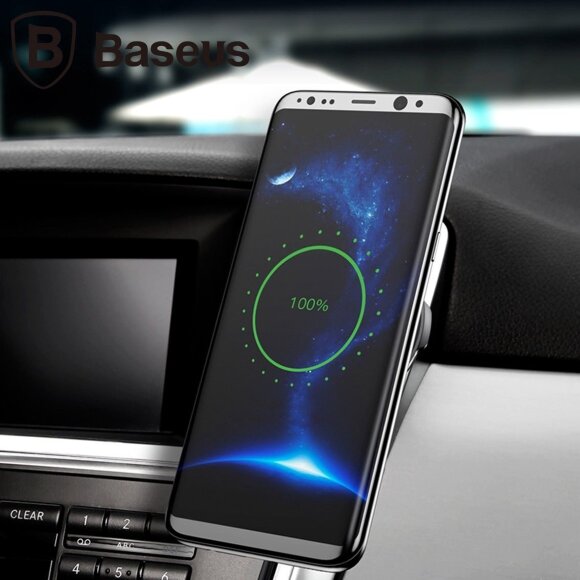 Магнитный автодержатель с беспроводной зарядкой Baseus Car Mount Wireless Charger Магнитный автодержатель с беспроводной зарядкой Baseus Car Mount Wireless Charger