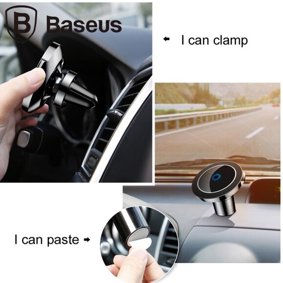 Магнитный автодержатель с беспроводной зарядкой Baseus Car Mount Wireless Charger Магнитный автодержатель с беспроводной зарядкой Baseus Car Mount Wireless Charger