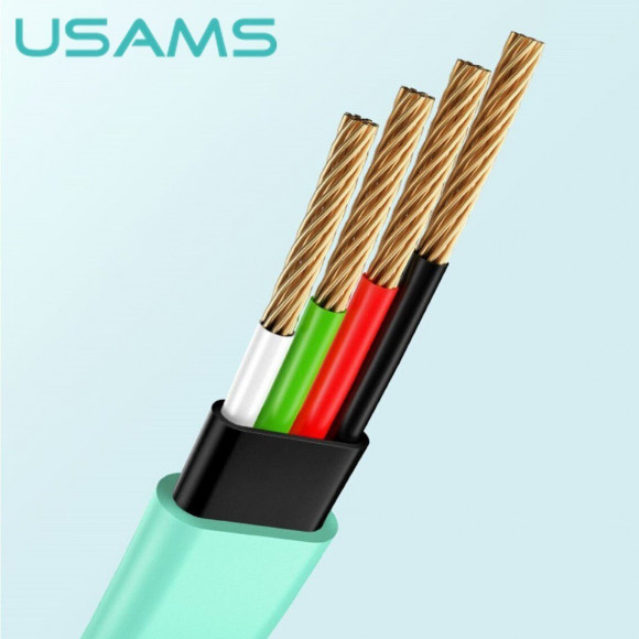 Кабель Usams U2 Micro-USB (голубой) Кабель Usams U2 Micro-USB (голубой)