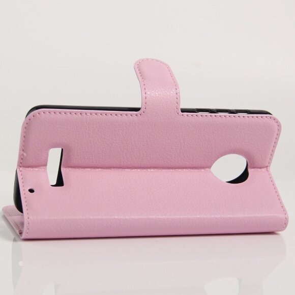 Чехол с визитницей для Motorola Moto Z Play (розовый) Чехол с визитницей для Motorola Moto Z Play (розовый)