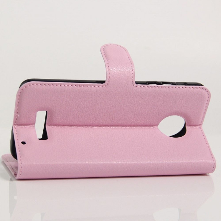 Чехол с визитницей для Motorola Moto Z Play (розовый)