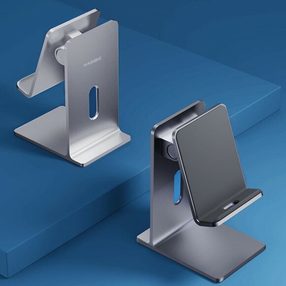 Алюминиевая подставка Hagibis для смартфона и планшета (серый) Алюминиевая подставка Hagibis для смартфона и планшета (серый)
