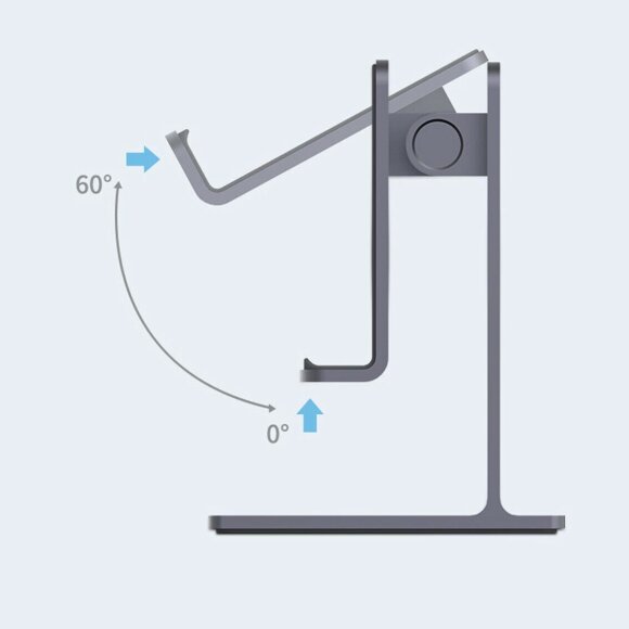 Алюминиевая подставка Hagibis для смартфона и планшета (серый) Алюминиевая подставка Hagibis для смартфона и планшета (серый)