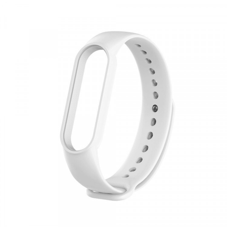Ремешок для фитнес браслета Xiaomi Mi Band 5 (белый)