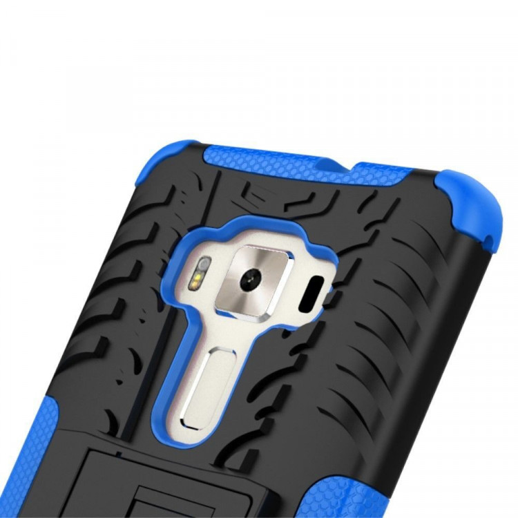 Чехол Hybrid Armor для ASUS Zenfone 3 Deluxe ZS570KL (черный + голубой)