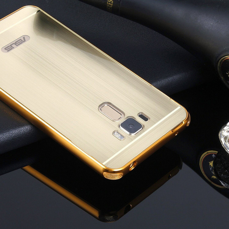 Алюминиевый бампер-чехол для ASUS Zenfone 3 Laser ZC551KL (золотой)