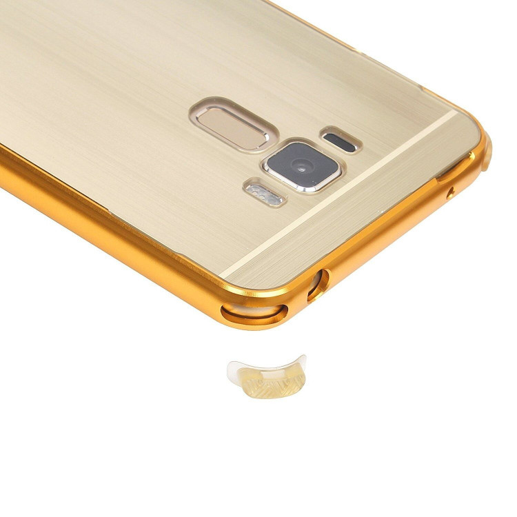 Алюминиевый бампер-чехол для ASUS Zenfone 3 Laser ZC551KL (золотой)