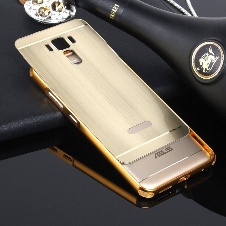 Алюминиевый бампер-чехол для ASUS Zenfone 3 Laser ZC551KL (золотой)