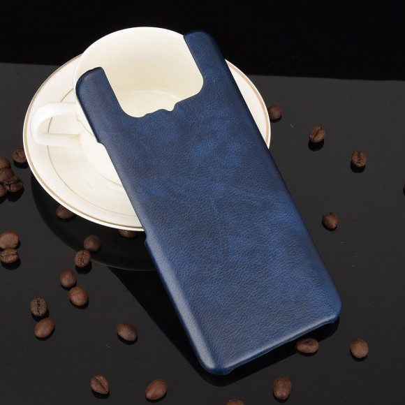 Кожаная накладка-чехол для Asus Zenfone 7 ZS670KS / Zenfone 7 Pro ZS671KS (синий)