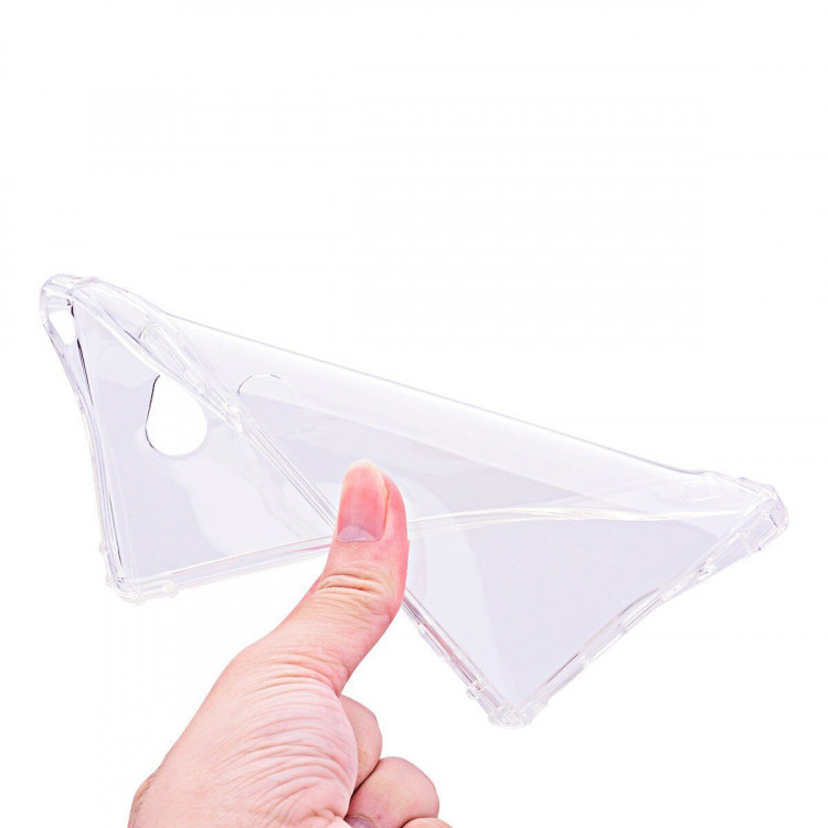 Силиконовый чехол с усиленными бортиками для Sony Xperia XA2 Ultra (прозрачный)