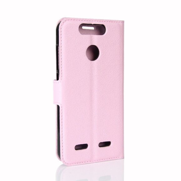 Чехол с визитницей для ZTE Blade V8 Mini (розовый)