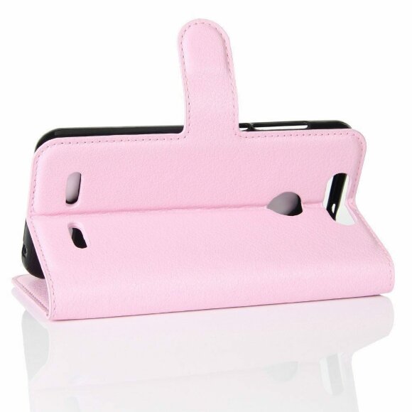 Чехол с визитницей для ZTE Blade V8 Mini (розовый)