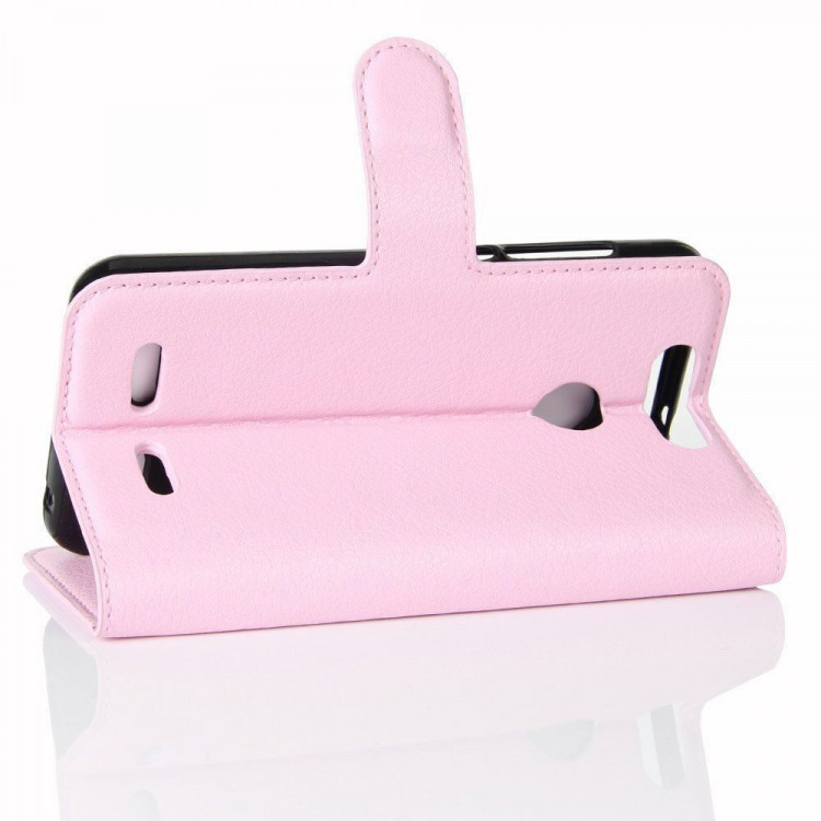 Чехол с визитницей для ZTE Blade V8 Mini (розовый)