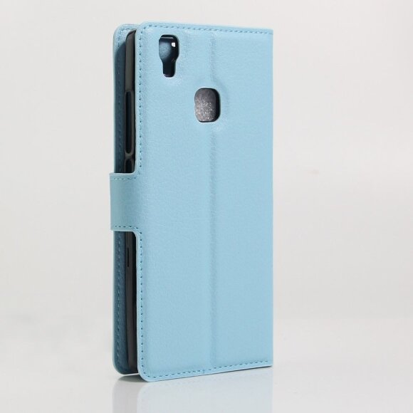 Чехол с визитницей для DOOGEE X5 Max / X5 Max Pro (голубой)