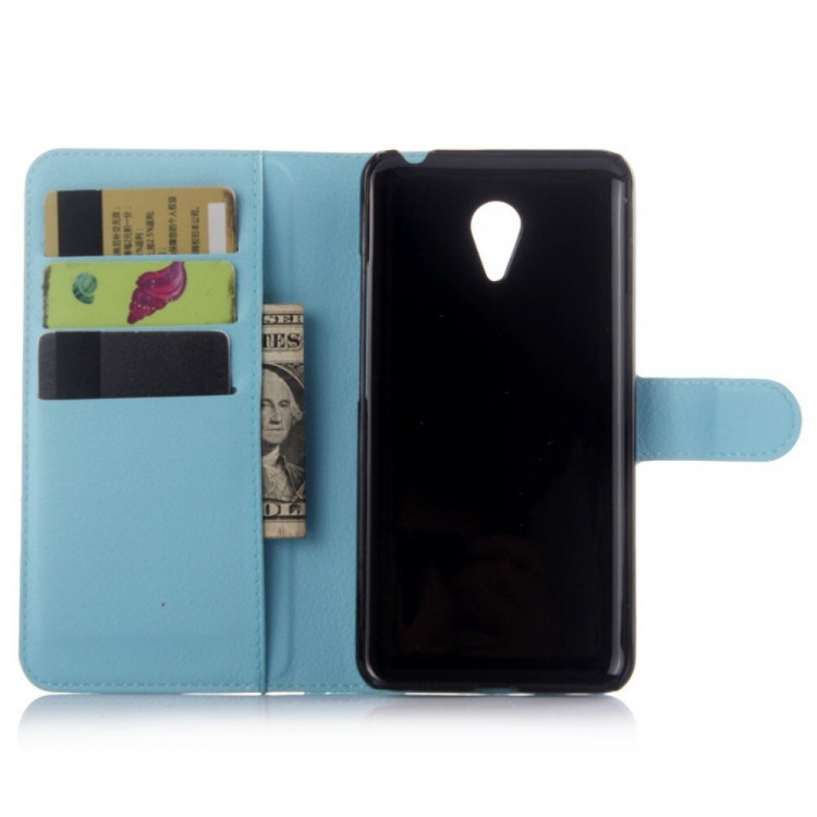 Чехол с визитницей для Meizu M2 Note (голубой)
