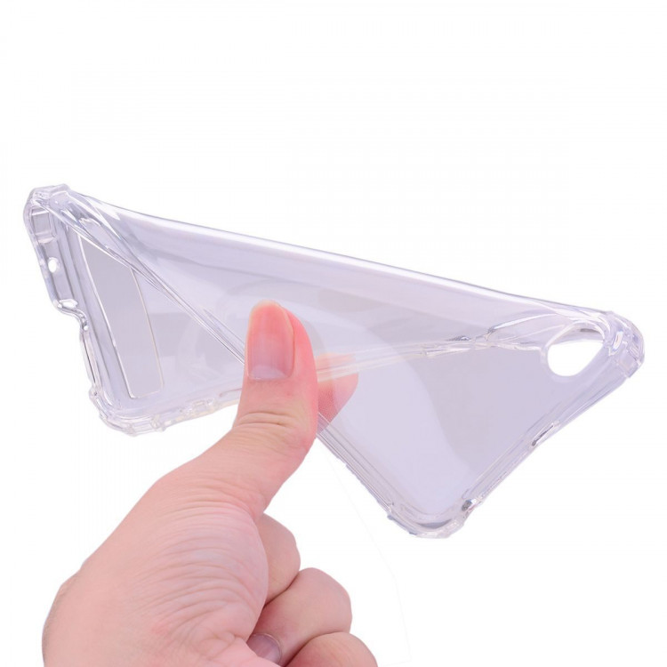Силиконовый чехол с усиленными бортиками для Xiaomi Redmi 5A (прозрачный)