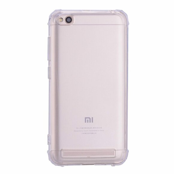 Силиконовый чехол с усиленными бортиками для Xiaomi Redmi 5A (прозрачный) Силиконовый чехол с усиленными бортиками для Xiaomi Redmi 5A (прозрачный)