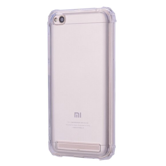 Силиконовый чехол с усиленными бортиками для Xiaomi Redmi 5A (прозрачный) Силиконовый чехол с усиленными бортиками для Xiaomi Redmi 5A (прозрачный)