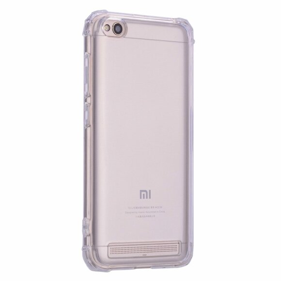 Силиконовый чехол с усиленными бортиками для Xiaomi Redmi 5A (прозрачный) Силиконовый чехол с усиленными бортиками для Xiaomi Redmi 5A (прозрачный)