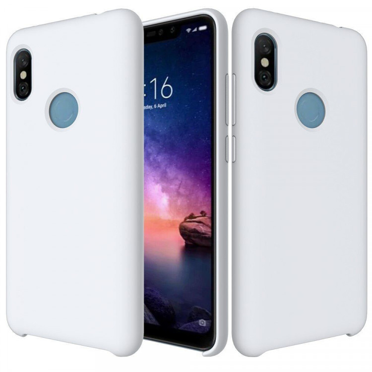 Силиконовый чехол Mobile Shell для Xiaomi Redmi Note 6 Pro (белый)