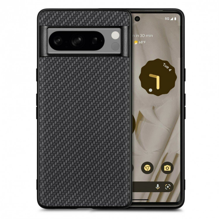 Чехол Carbon Texture для Google Pixel 8 Pro (черный)