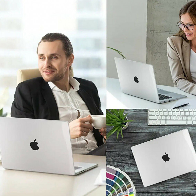 Пластиковый чехол для Apple MacBook Air A2681, 13.6 дюйма, Apple M2 (прозрачный)