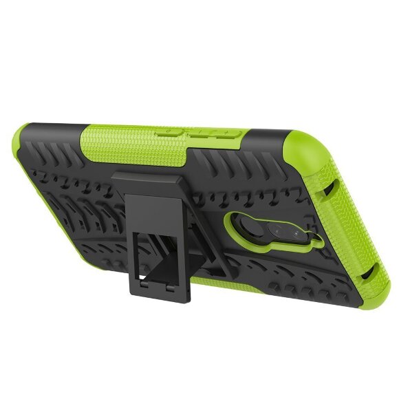 Чехол Hybrid Armor для Xiaomi Redmi 8 / Redmi 8A (черный + зеленый)