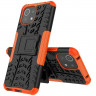 Чехол Hybrid Armor для Xiaomi Mi 11 Lite / Xiaomi Mi 11 Lite 5G (черный + оранжевый)