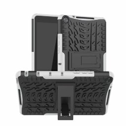 Чехол Hybrid Armor для Huawei MediaPad M5 Lite 8 / Honor Pad 5 8.0 (черный + белый)