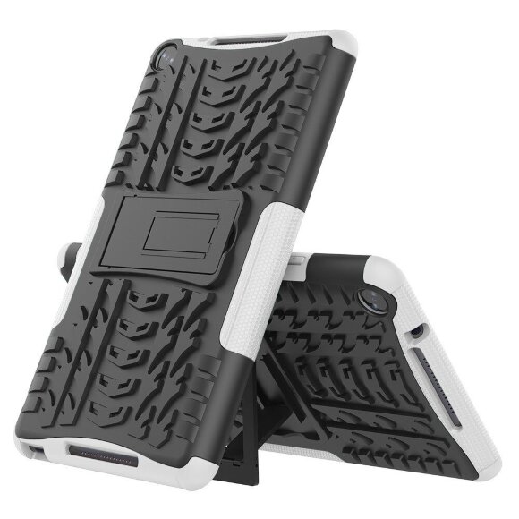 Чехол Hybrid Armor для Huawei MediaPad M5 Lite 8 / Honor Pad 5 8.0 (черный + белый) Чехол Hybrid Armor для Huawei MediaPad M5 Lite 8 / Honor Pad 5 8.0 (черный + белый)