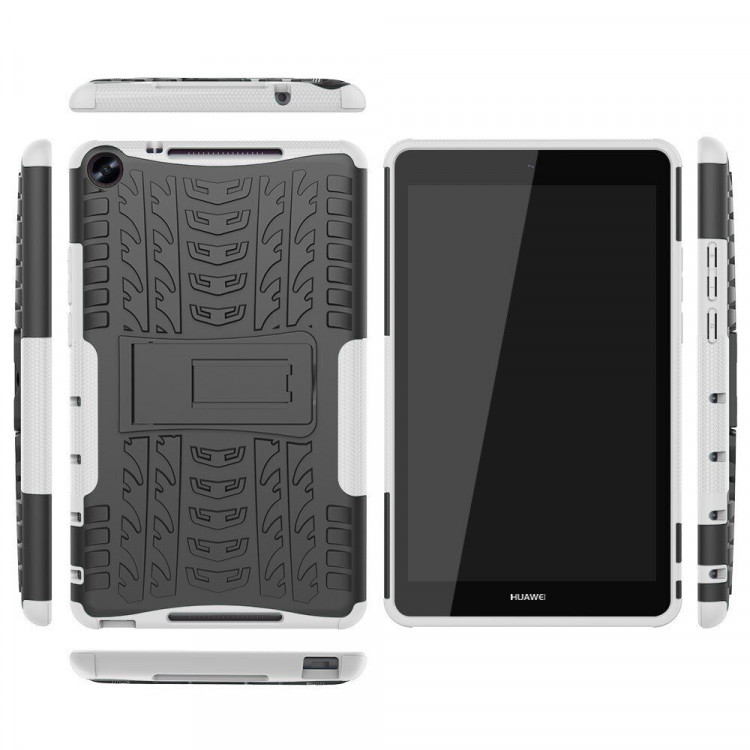 Чехол Hybrid Armor для Huawei MediaPad M5 Lite 8 / Honor Pad 5 8.0 (черный + белый)
