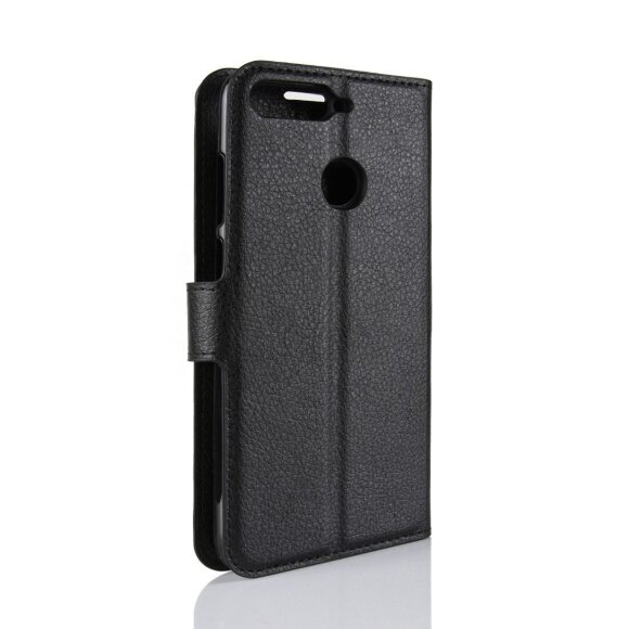 Чехол с визитницей для Huawei Y6 Prime (2018) / Honor 7A / Honor 7C (AUM-L41) / Honor 7A Pro (AUM-L29) (черный)