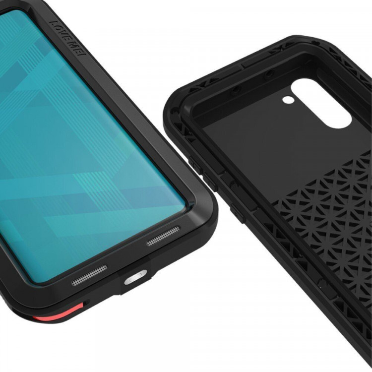 Гибридный чехол LOVE MEI для Samsung Galaxy Note 10 (черный)