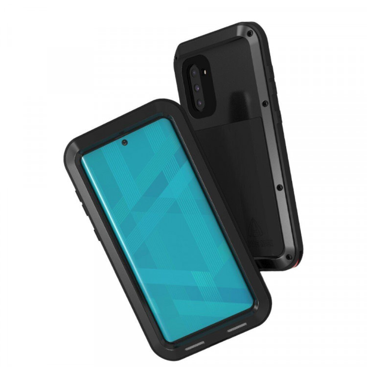 Гибридный чехол LOVE MEI для Samsung Galaxy Note 10 (черный)