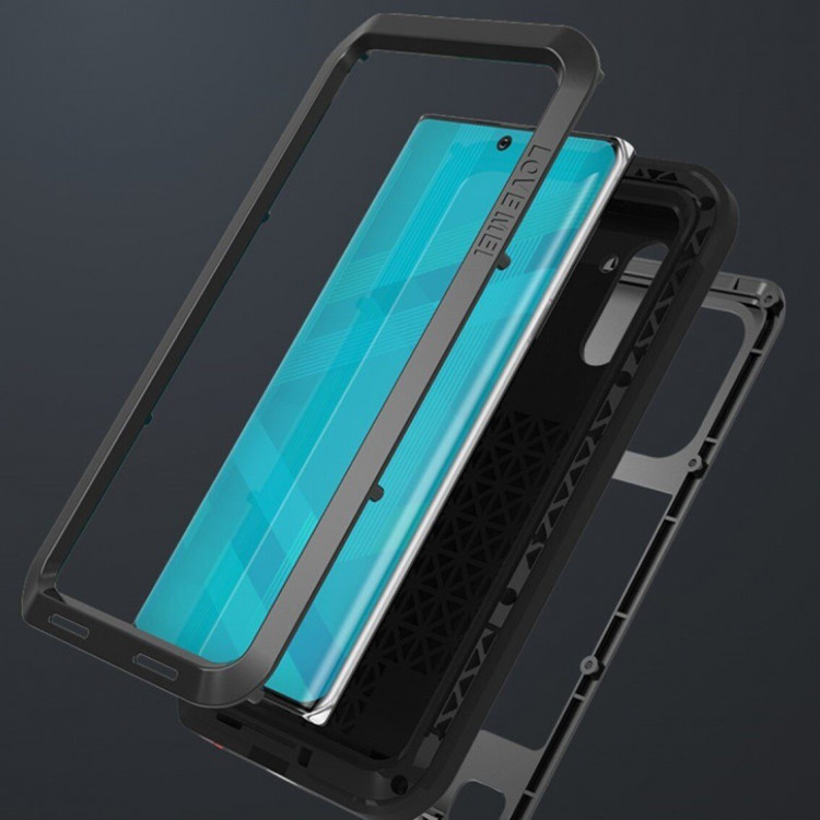 Гибридный чехол LOVE MEI для Samsung Galaxy Note 10 (черный)