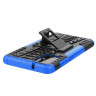 Чехол Hybrid Armor для Samsung Galaxy S20+ (Plus) (черный + голубой)