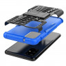 Чехол Hybrid Armor для Samsung Galaxy S20+ (Plus) (черный + голубой)