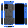 Чехол Hybrid Armor для Samsung Galaxy S20+ (Plus) (черный + голубой)