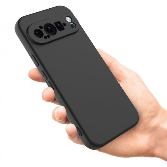 Силиконовый чехол Mobile Shell для Google Pixel 9 Pro XL (черный)
